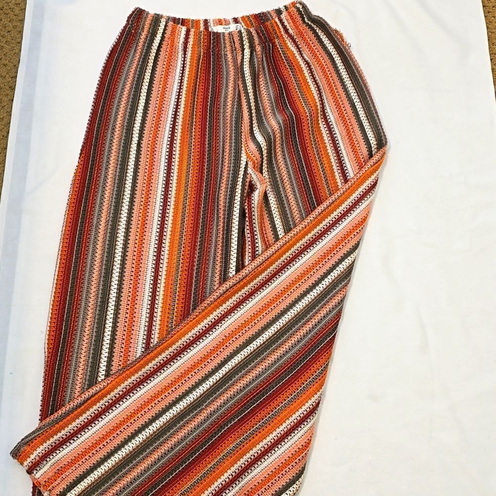 Mango wideleg knitted pants size small.